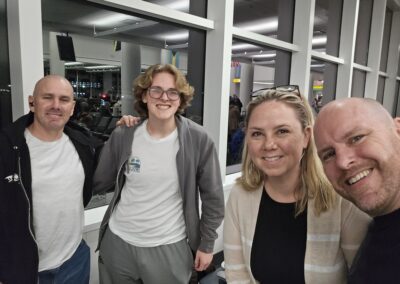 Kobukan UK Taikai - Members from the Kobukan in the US meet up at the airport.