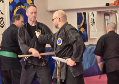 2025 UK Taikai Hanbojutsu - Two students practicing.