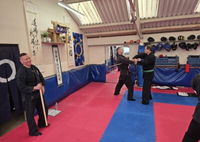 2025 UK Taikai Hanbojutsu - Kancho observes training.