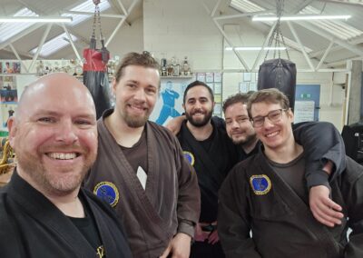Kobukan UK Taikai - Friendship on the mat with the US and Swiss.