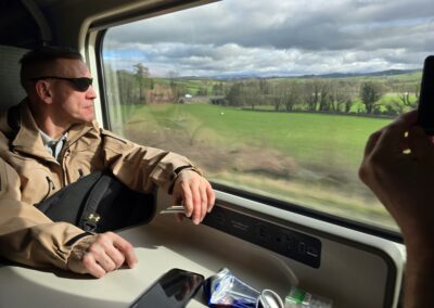 Post-Taikai Sightseeing - Traveling with Kancho to Scotland by train