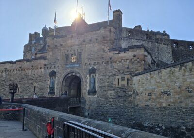 Post-Taikai Sightseeing - Outside view of Edinburgh Castle.