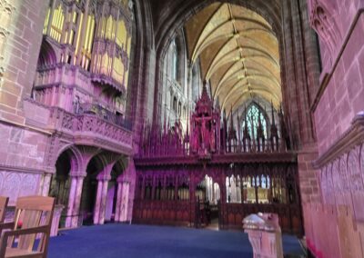 Post-Taikai Sightseeing - Inside a cathedral.